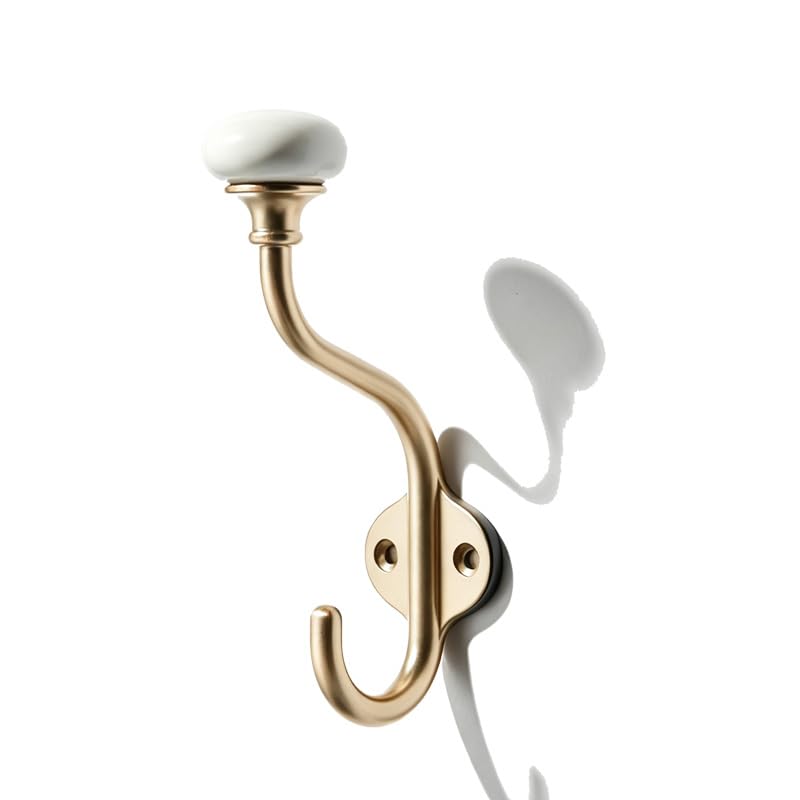 3 Pack Zinc Alloy Champagne Bronze Coat Hooks Modern (Champagne Bronze)