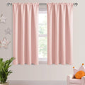 Blackout Curtains for Bedroom 52 x 54 Inch Long Blush Pink 2 Panels (Blush Pink / 52"W x 54"L (Pack of 2))