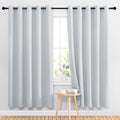 Blackout Curtains Panels (Greyish Purple / 66"W x 70"L (Pack of 2))