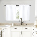 RV Curtains for Camper Windows (Pure White / 29"W x 20"L (Pack of 2))