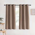 Blackout Window Curtains 60 inch Length (Cappuccino / 34"W x 60"L (Pack of 2))