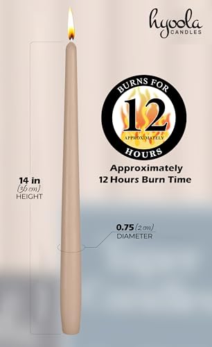 12 Pack Tall Taper Candles (14 inch)