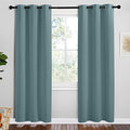 Modern Blackout Curtains (Greyish Blue / 42"W x 78"L (Pack of 2))