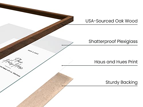 Walnut Wood 8x10 Picture Frames (Set of 09 / Walnut Oak / 8x10 in)