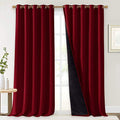 Truly Blackout Drapes for Living Room (Burgundy Red / 70"W x 95"L (Pack of 2))
