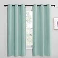 Aqua Blue Room Darkening Curtains (Aqua / 42"W x 68"L (Pack of 2))
