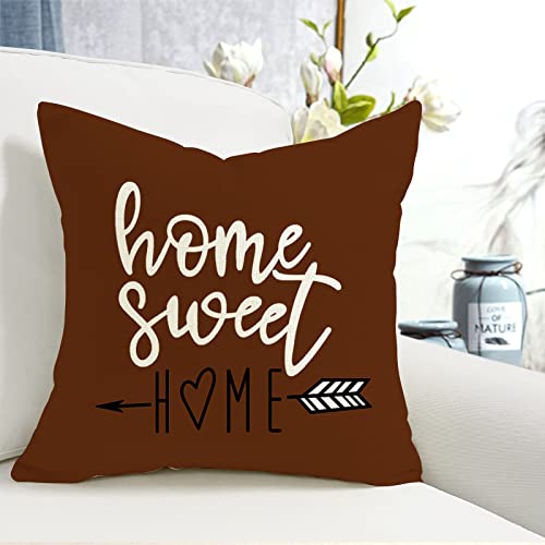 Pillow Covers 20x20 Set of 4 (Coffee / 20" x 20" (Pack of 4))