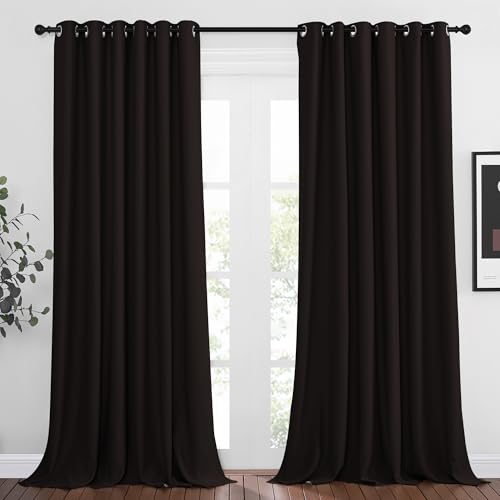 Toffee Brown Curtain Panels (Toffee Brown / 80"W x 108"L (Pack of 2))