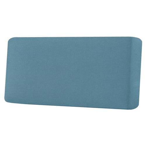 Super Stretch Individual Seat Cushion Covers Sofa Covers Couch Cushion Covers Slipcover Sets Thick Jacquard Textured Twill Fabric (Storm Blue / 1 Cushion Sofa)