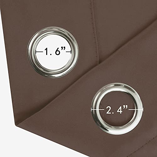 Chocolate Brown Thermal Blackout Curtains (Chocolate Brown / 52"W x 84"L (Pack of 2))