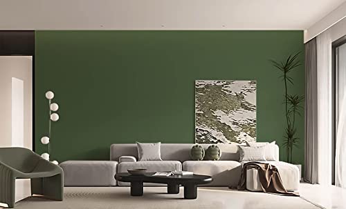 118''x15.7'' Green Skin Peel and Stick Wallpaper Contact Paper Modern Self Adhesive Wall Paper Removable Renter Friendly Textured Solid Color Vinyl Roll (Dark Green Skin / 15.7" x 118")