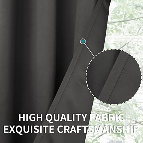 Blackout Curtains (Dark Grey / 42"W x 84"L (Pack of 2))