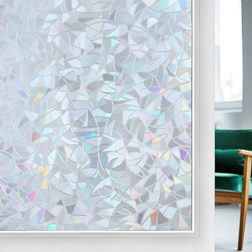 Rainbow Window Privacy Film (17.5" x 157.4" / Silver)