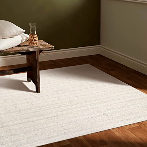 Hand Woven Jute Braided Rug (3'x5' / Off White)