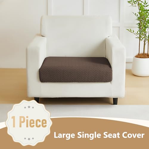 Couch Cushion Covers for Sofa Couch Covers Wear (Texture-brown / Large Single Seat Cover)
