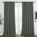 Living Room Window Curtain Drapes Extra Long & Wide (Dark Mallard / 80"W x 108"L (Pack of 2))