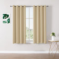 Blackout Curtains for Bedroom and Living Room 63 Inches Long (52"W x 63"L (Pack of 2) / Biscotti)