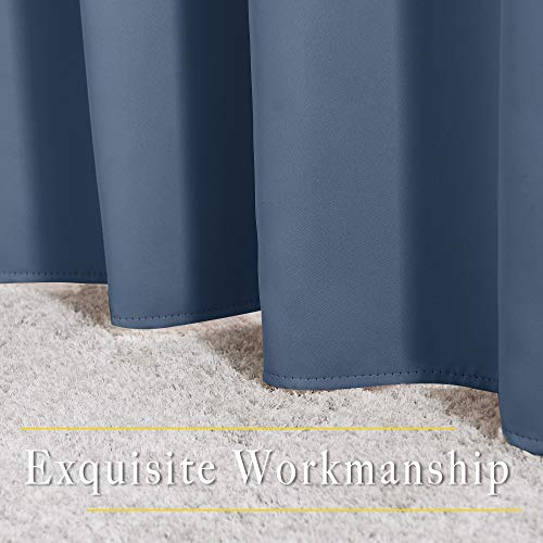 Stone Blue Curtains 84 inch Length 2 Panels (Stone Blue / 46"W x 84"L (Pack of 2))