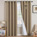100% Blackout Linen Curtains 84" L Heathered Macchiato (Heathered Macchiato / 52"W x 84"L (Pack of 2))