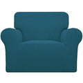 Stretch Chair Slipcover with Arm Washable Peacock Blue (Small Chair / Peacock Blue)