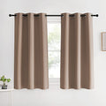 Blackout Window Curtains and Drapes for Kitchen (Cappuccino / 42"W x 60"L (Pack of 2))
