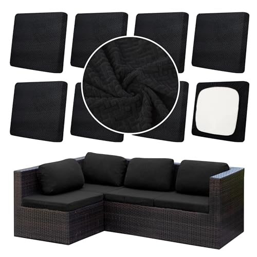 8Pcs Outdoor Cushion Covers (Black. / 8PCS)