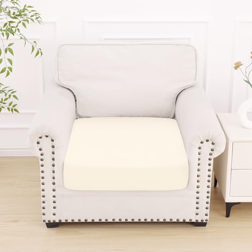 Couch Cushion Covers (Cream / Seat 1 Pack)