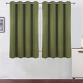 Olive Green Thermal Blackout Curtains (Olive Green / 52"W x 54"L (Pack of 2))