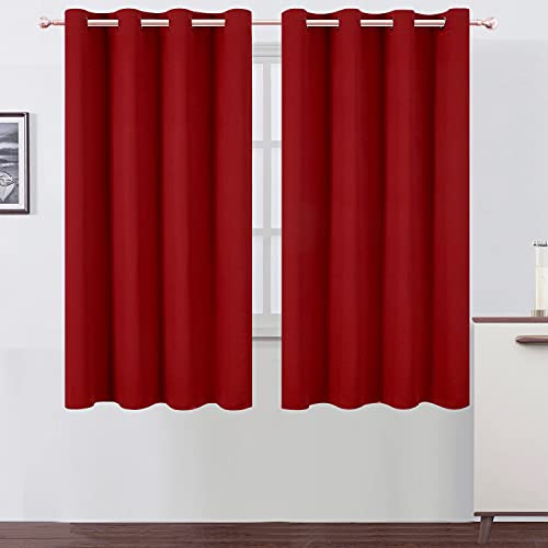 Red Blackout Curtains (Red / 52"W x 63"L (Pack of 2))