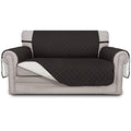 Reversible Couch Cover (Chocolate/Ivory / Medium Loveseat)