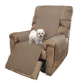 Reversible Recliner Chair Covers (Taupe/Taupe / 28''recliner-oversized)
