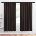 Blackout Curtain Panels 72 inches (Toffee Brown / 52"W x 72"L (Pack of 2))
