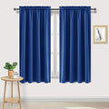 Blackout Curtains for Bedroom Living Room 52 x 63 Inch Long 2 Panels (Classic Blue / 52"W x 63"L (Pack of 2))