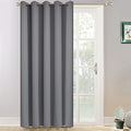 Grey Room Darkening Curtains 84 inch Gray Sliding Door Drapes (Grey / 70"W x 84"L (Pack of 1))