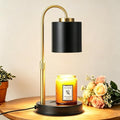 Dimmable Candle Warmer Lamp with Timer (Black Gold)