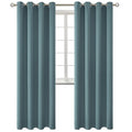 Stone Blue Blackout Curtains for Living Room 84 Inch Long (Stone Blue / 52"W x 84"L (Pack of 2))