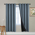 Total Blackout Curtains (52"W x 72"L (Pack of 2) / Stone Blue)