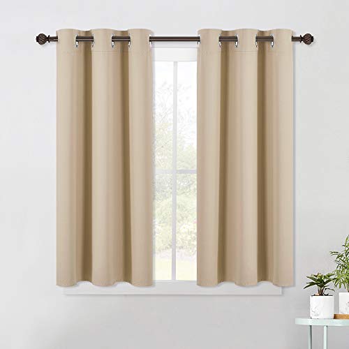 Room Darkening Curtain Panels for Living Room (Biscotti Beige / 42"W x 45"L (Pack of 2))