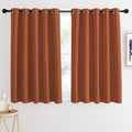 Blackout Curtains 54 Inches Long (Burnt Orange / 66"W x 54"L (Pack of 1))