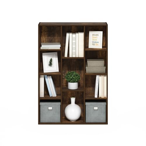 LUDER Book Shelf (Amber Pine / 11-Cube)