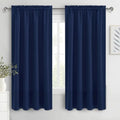 Blackout Curtains for Bedroom 42 x 72 Inch Long Navy Blue 2 Panels (Navy Blue / 42"W x 72"L (Pack of 2))