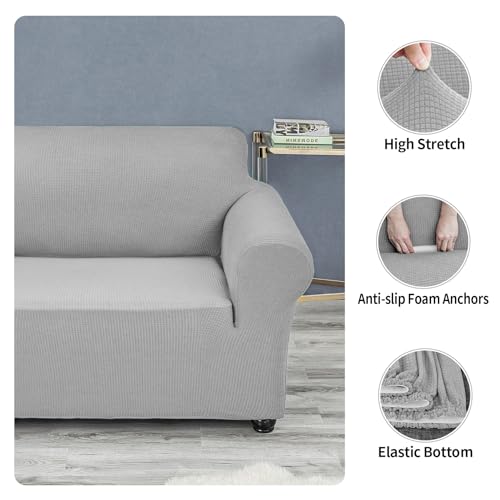 Stretch Chair Couch Cover (Silver / Small（35" - 55"）)