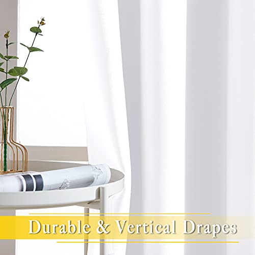 Sliding Door Curtain Window Treatment (White / 80"W x 108"L (Pack of 1))