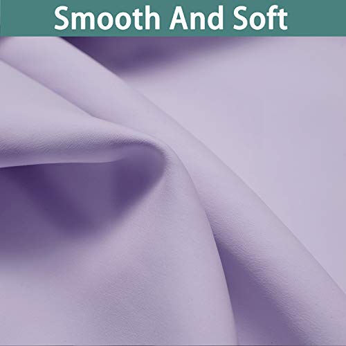 Lilac 100% Blackout Patio Door Curtain Panels W100 x L84 (100"W x 84"L (Pack of 1) / Lilac)