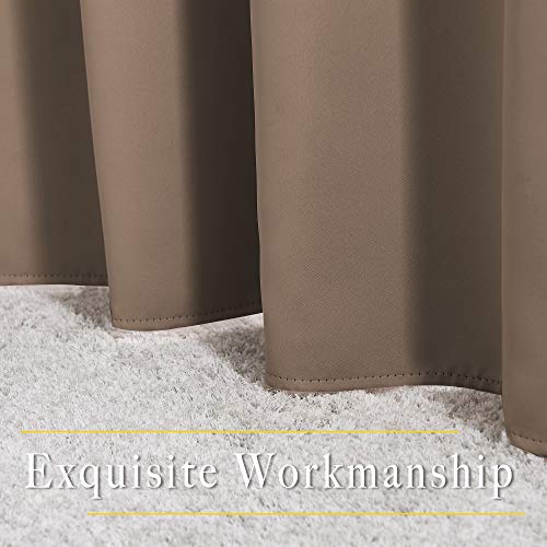 Insulated Blackout Curtains and Drapes (Cappuccino / 66"W x 54"L (Pack of 2))