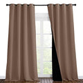 Extra Long Truly Blackout Drapes for Hall and Villa (Cappuccino / 55"W x 102"L (Pack of 2))