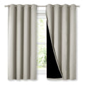 Extra Long Truly Blackout Drapes for Hall and Villa (Natural / 46"W x 45"L (Pack of 2))