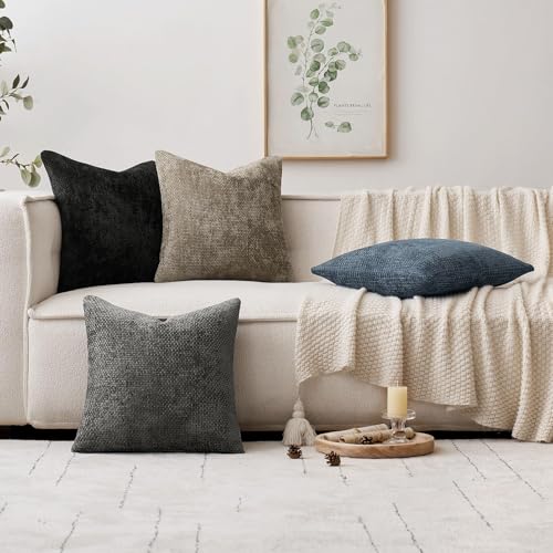 Decorative Lumbar Throw Pillow Covers 12x20 Coastal Navy Blue 2 Pack (20" x 12" (Pack of 2) / Navy Blue)