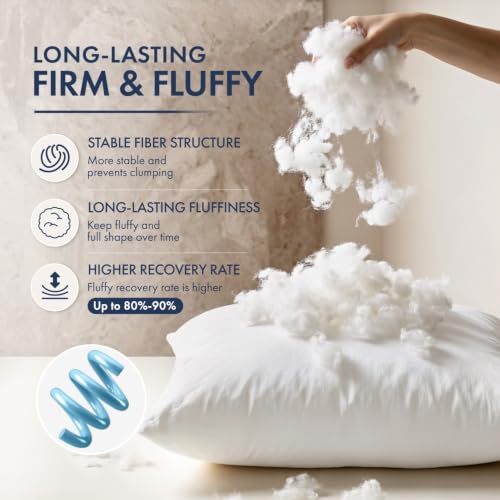 16x16 Throw Pillows Inserts 4 Pack (16x16 Inch)