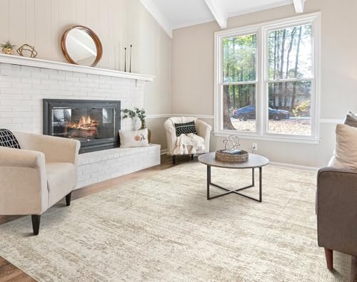 7x9 Area Rug Living Room Rugs (Beige/Brown / 7' x 9' (Rectangular))